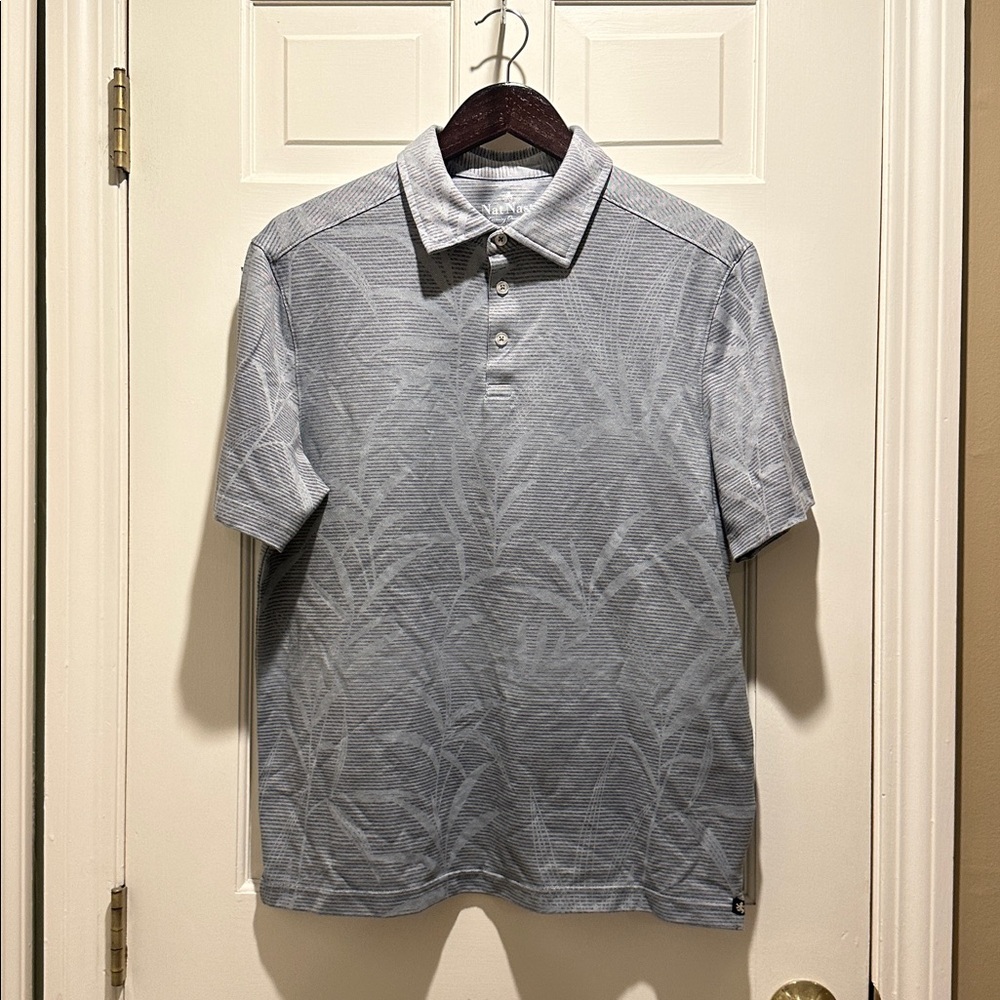 Nat Nast Textured Gray Polo